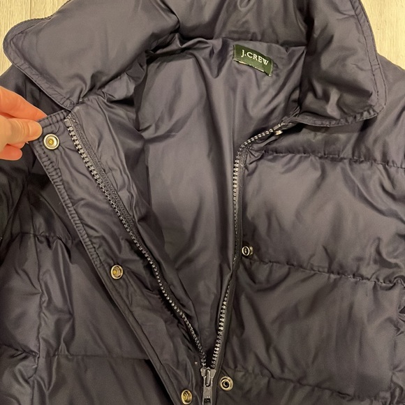 J.Crew | Full Length Puffer navy blue | size S - Picture 2 of 3
